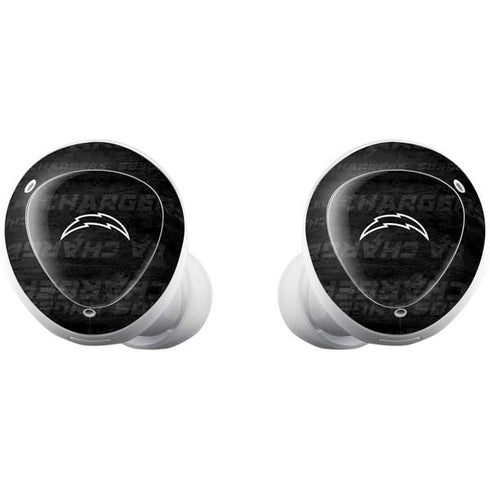 NFL Los Angeles Chargers Black & White Galaxy Buds Plus Skin